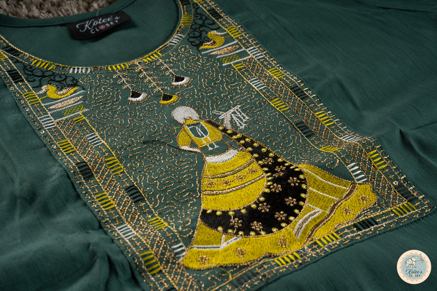 Green Heritage Art Embroidery Set