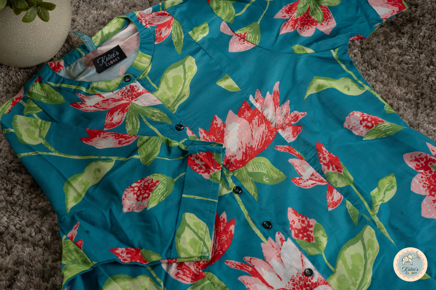 Blue Floral Breeze Coord Set