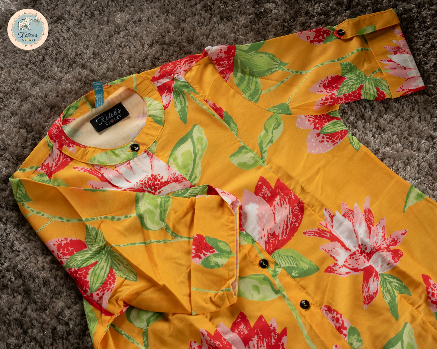 Yellow Floral Breeze Coord Set