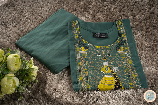 Green Heritage Art Embroidery Set