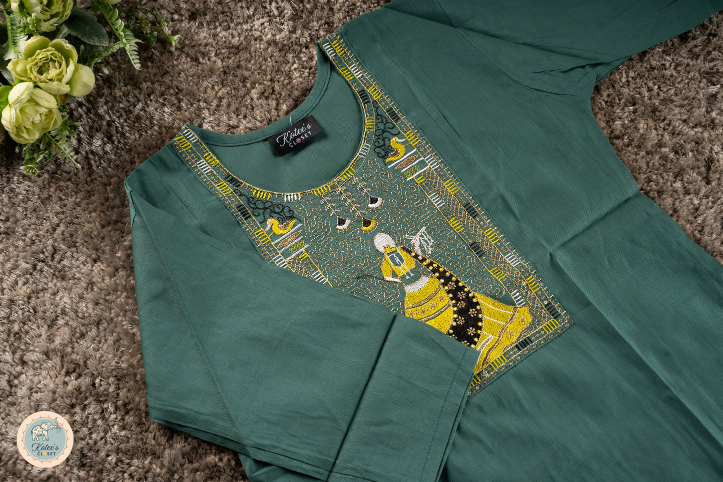 Green Heritage Art Embroidery Set