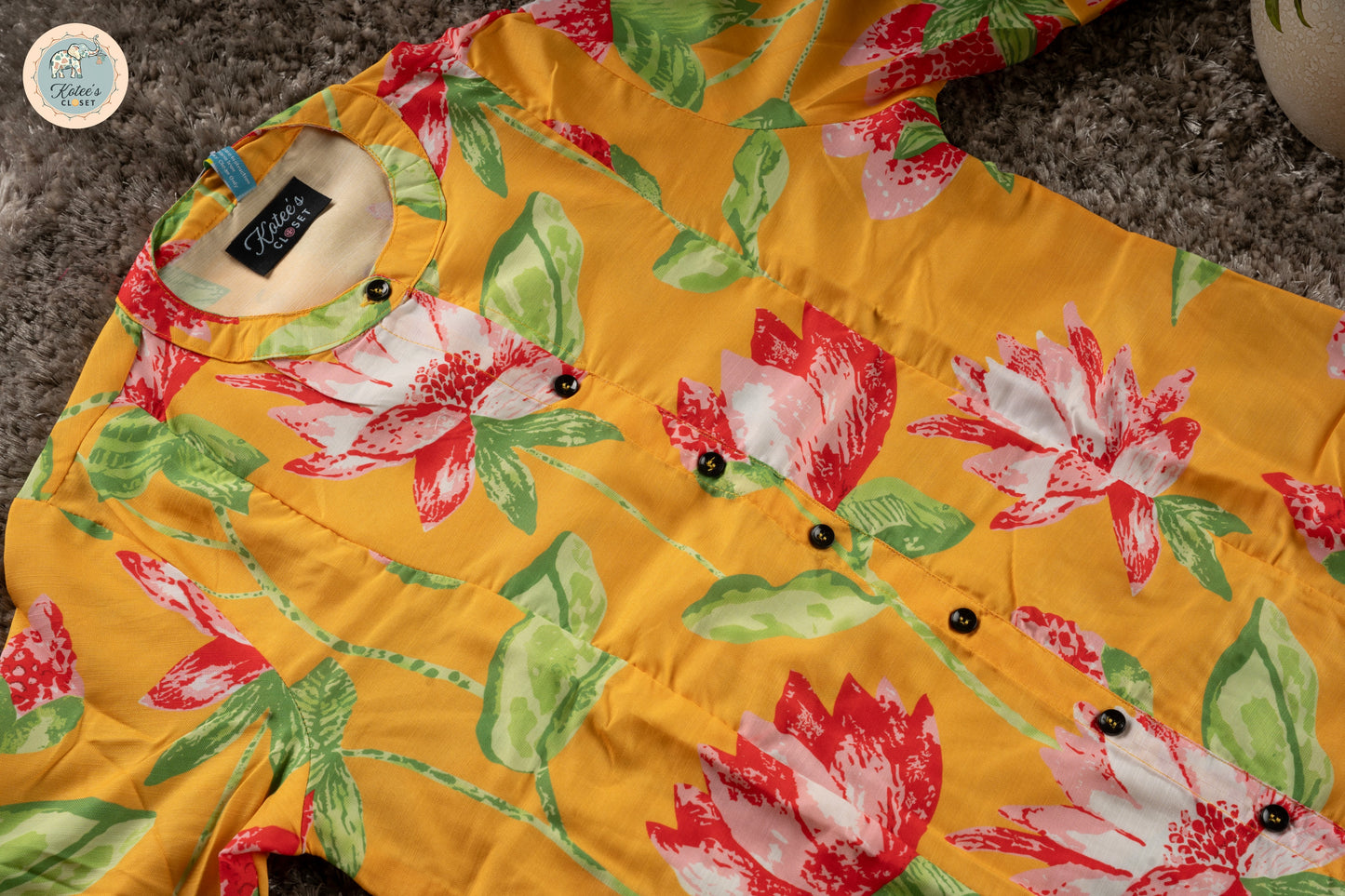 Yellow Floral Breeze Coord Set